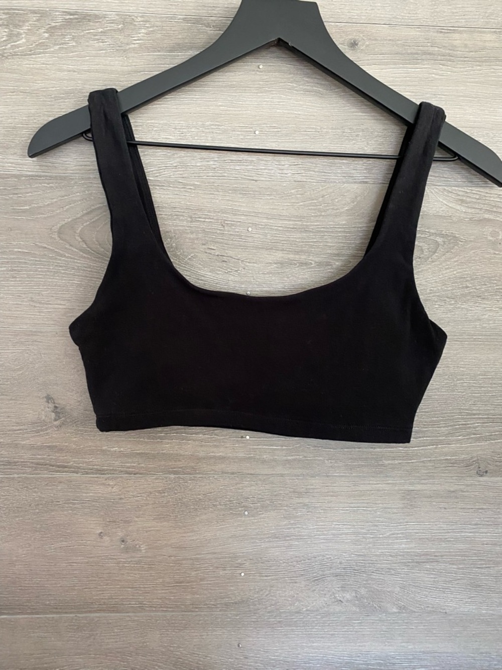 Aritzia Cotton Black Bralette